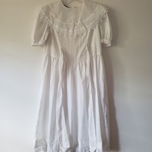 SweetHeart Vintage White Church Dress